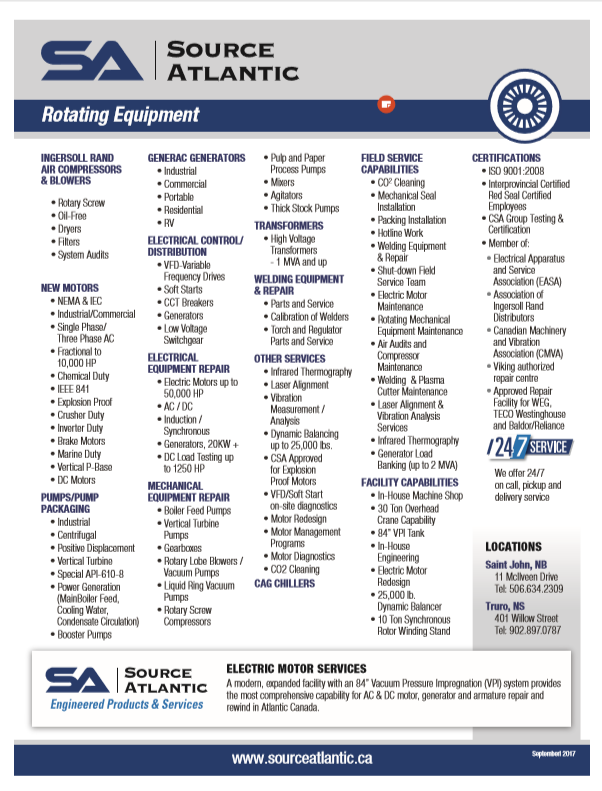 Rotating Equipment Line Card