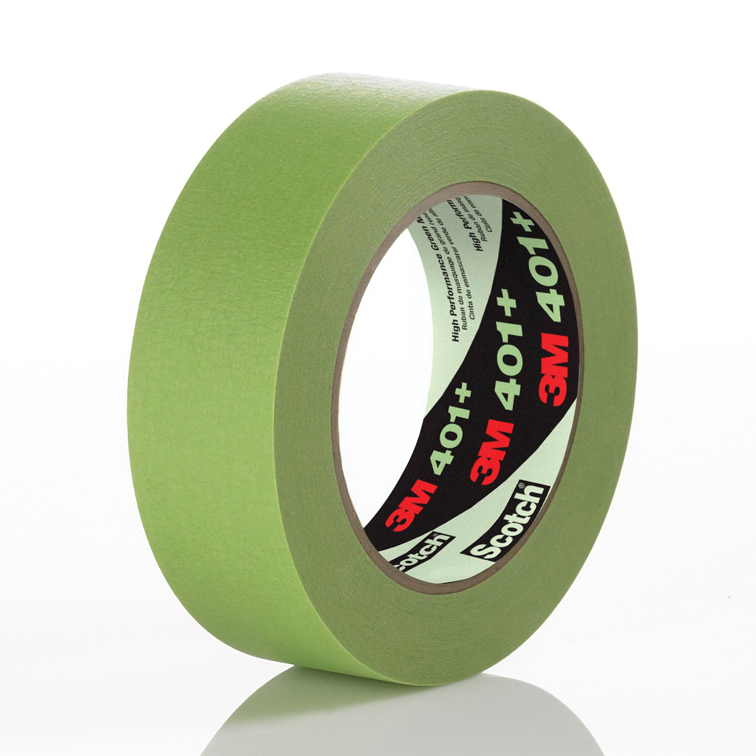 3M™ 051115-64763 High Performance Masking Tape, 55 m L x 48 mm W, 6.7 mil THK, Natural/Synthetic Rubber Adhesive, Crepe Paper Backing