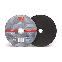 3M™ 051125-87471 Straight Cut-Off Wheel, 7 in Dia x 0.045 in THK, 7/8 in Center Hole, Ceramic Abrasive