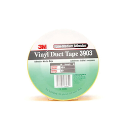 3M™ 051131-06982 General Purpose Duct Tape, 50 yd L x 2 in W, 6.5 mil THK, Rubber Adhesive, Embossed Vinyl Backing, Yellow