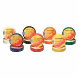 3M™ Colourflex™ 051141-04477 Economy Grade Electrical Tape, 60 ft L x 3/4 in W, 7 mil THK, Vinyl, Rubber Adhesive, Yellow