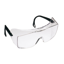 3M™ OX™ 078371-12166 2000 Protective Eyewear, Anti-Fog/Anti-Scratch, Clear Lens, Frameless Frame, Black, Plastic Frame, Polycarbonate Lens, ANSI Z87.1-2015, ANSI Z87.1-2003, ANSI/ISEA Z89.1-2014 Type 1