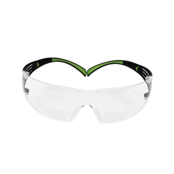 3M™ 078371-66513 400 Bi-Focal Lens Lightweight Premium, 2 Diopter, Clear Lens, Clear, Plastic Frame, Polycarbonate Lens, 99.9% UVA/UVB UV Protection, ANSI Z87.1-2015, CSA Z94.3-2007