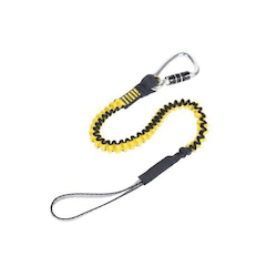 3M DBI-SALA Fall Protection 1500049 Python® Safety® Hook to Loop Medium Duty Tool Lanyard, 35 lb Capacity, Bungee/Tubular Webbing