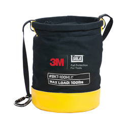3M DBI-SALA Fall Protection Python Safety™ 1500134 Python Safety® Safe Bucket, 100 lb Load Capacity, Duck Canvas, Black/Yellow