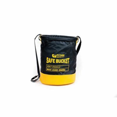 3M DBI-SALA Fall Protection 840779-11232 Python Safety® Standard Safe Bucket, 250 lb Load, Vinyl, Black/Yellow