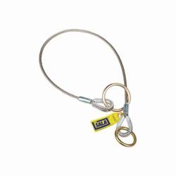 3M DBI-SALA Fall Protection 5900551 Pass-Thru Cable Tie-Off Adaptor, 6 ft L, Stainless Steel, Silver