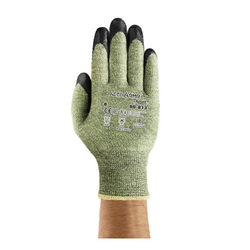 ActivArmr® PowerFlex® 206491 80-813 Medium Duty Cut-Resistant Gloves, SZ 9, Neoprene Foam Palm, Black/Green, DuPont™ Kevlar®/Glass Fiber/Modacrylic