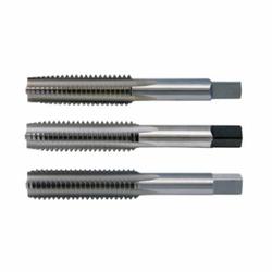 Cle-Line® C62064 404 Standard Straight Flute Straight Shank Hand Tap Set, Right Hand Cutting, Bottoming/Plug/Taper Chamfer, H3 Thread Limit