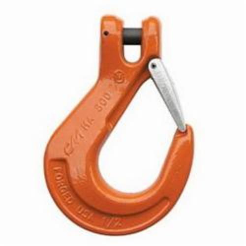 CM® 657722 Clevlok® Herc-Alloy® Sling Hook With Latch, 3/4 in Trade, 35300 lb Load, 80/100 Grade, Steel Alloy