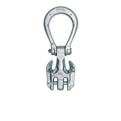 Crosby® Eliminator® 1049886 A-1362 Double Hook, 1/2 in Trade, 30000 lb Load, Forged Alloy Steel