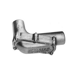 Crouse-Hinds Condulet® LBH50 Type LBH Conduit Outlet Body With Cover, 1-1/2 in Hub, 80.3 cu-in Capacity, Feraloy Iron Alloy