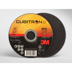 Cubitron™ II 051115-66525 COW Straight Wheel Brush With (2) 1/2 x 1/4 in Keyways, 4-1/2 in Dia x 0.045 in THK, 7/8 in Center Hole, 60 Grit, Ceramic Abrasive