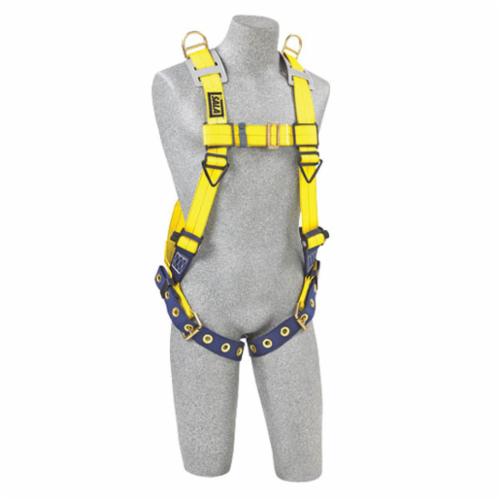 3M DBI-SALA Fall Protection 1101254C Delta™ Entry/Retrieval Unisex Harness, Universal, 420 lb Load, Repel™ Polyester Strap, Tongue Leg Strap Buckle, Quick-Connect Chest Strap Buckle, Steel/Aluminum/Stainless Steel Hardware, Yellow