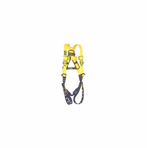 3M DBI-SALA Fall Protection 1102000C Delta™ Multi-Purpose Unisex, Universal, 420 lb Load, Repel™ Polyester Strap, Tongue Leg Strap Buckle, Steel/Aluminum/Stainless Steel Torso Buckle/Stainless Steel Grommet Leg Buckle/Steel Chest Buckle Hardware, Blue/Yellow