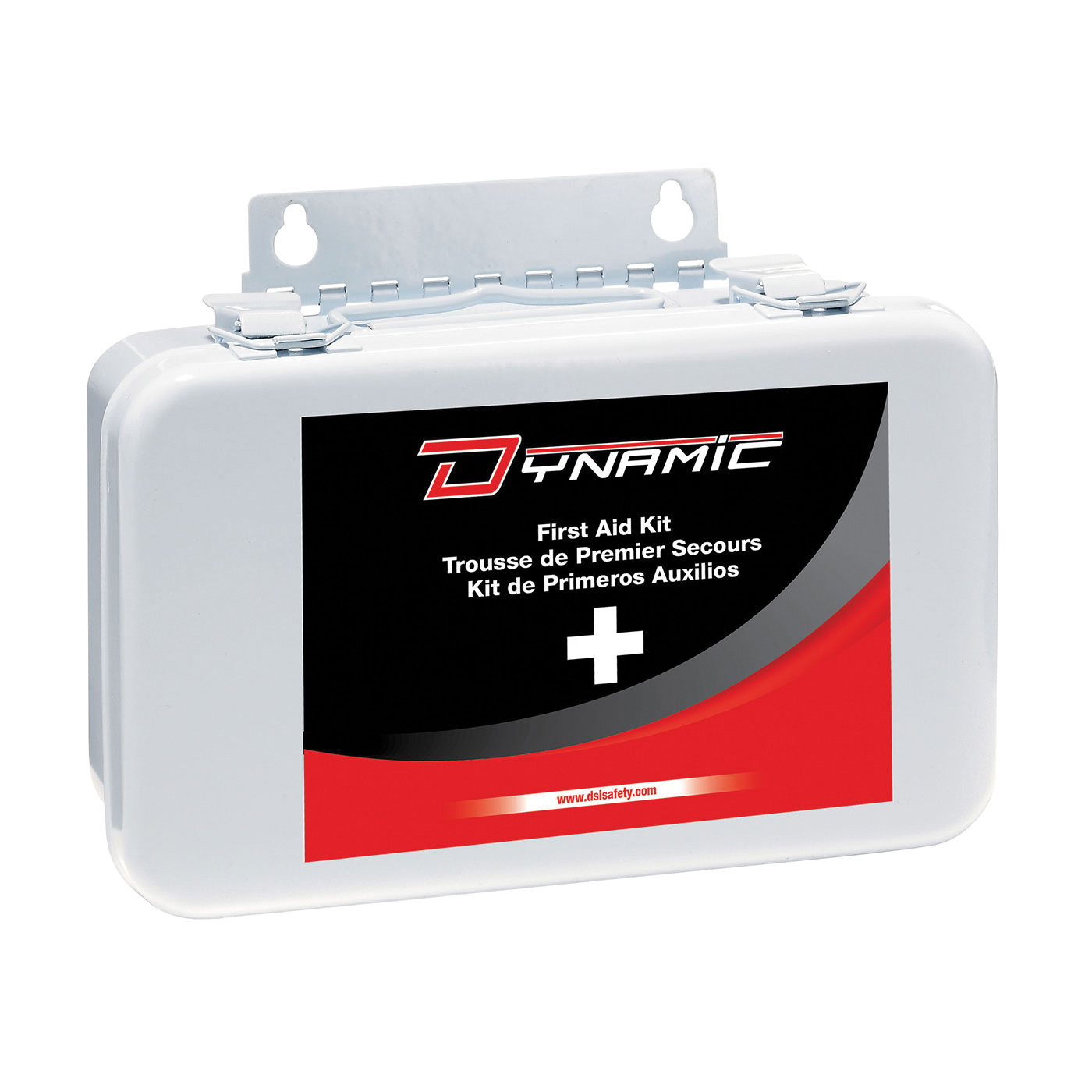 Dynamic™ FAKCSAT1BM Bulk First Aid Kit, Portable/Wall Mount, 16 Components, Metal Case, 5 in H x 7-1/2 in W x 3-1/2 in D