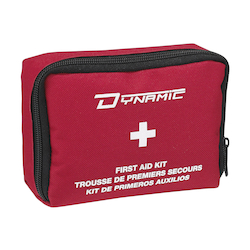 Dynamic™ FAKCSAT1BN Bulk First Aid Kit, Portable/Wall Mount, 16 Components, Nylon Case, 4 in H x 5 in W x 3 in D