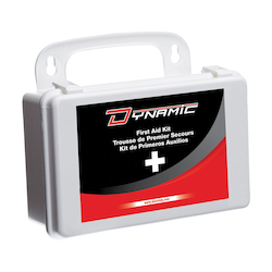Dynamic™ FAKCSAT1BP Bulk First Aid Kit, Portable/Wall Mount, 16 Components, Plastic Case, 5 in H x 7-1/2 in W x 3-1/2 in D