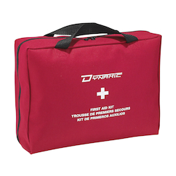 Dynamic™ FAKCSAT3SBN Bulk Small First Aid Kit, Portable/Wall Mount, 30 Components, Nylon Case, 9 in H x 13 in W x 4 in D