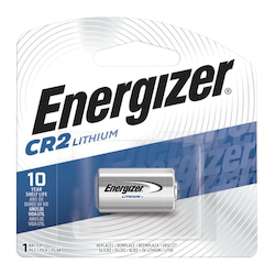 Energizer® EL1CR2BP Battery, Lithium Manganese Dioxide (Li/MnO2), 3 VDC Nominal, 800 mAh Nominal, 1CR2