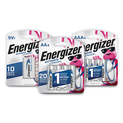 Energizer® L91SBP4 Ultimate Battery, Lithium, 1.5 VDC V Nominal, 3000 mAh Nominal, AA