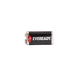 Energizer® 1222 Super Heavy Duty Battery, Zinc Manganese Dioxide (Zn/MnO2), 9 V Nominal, 400 mAh Nominal