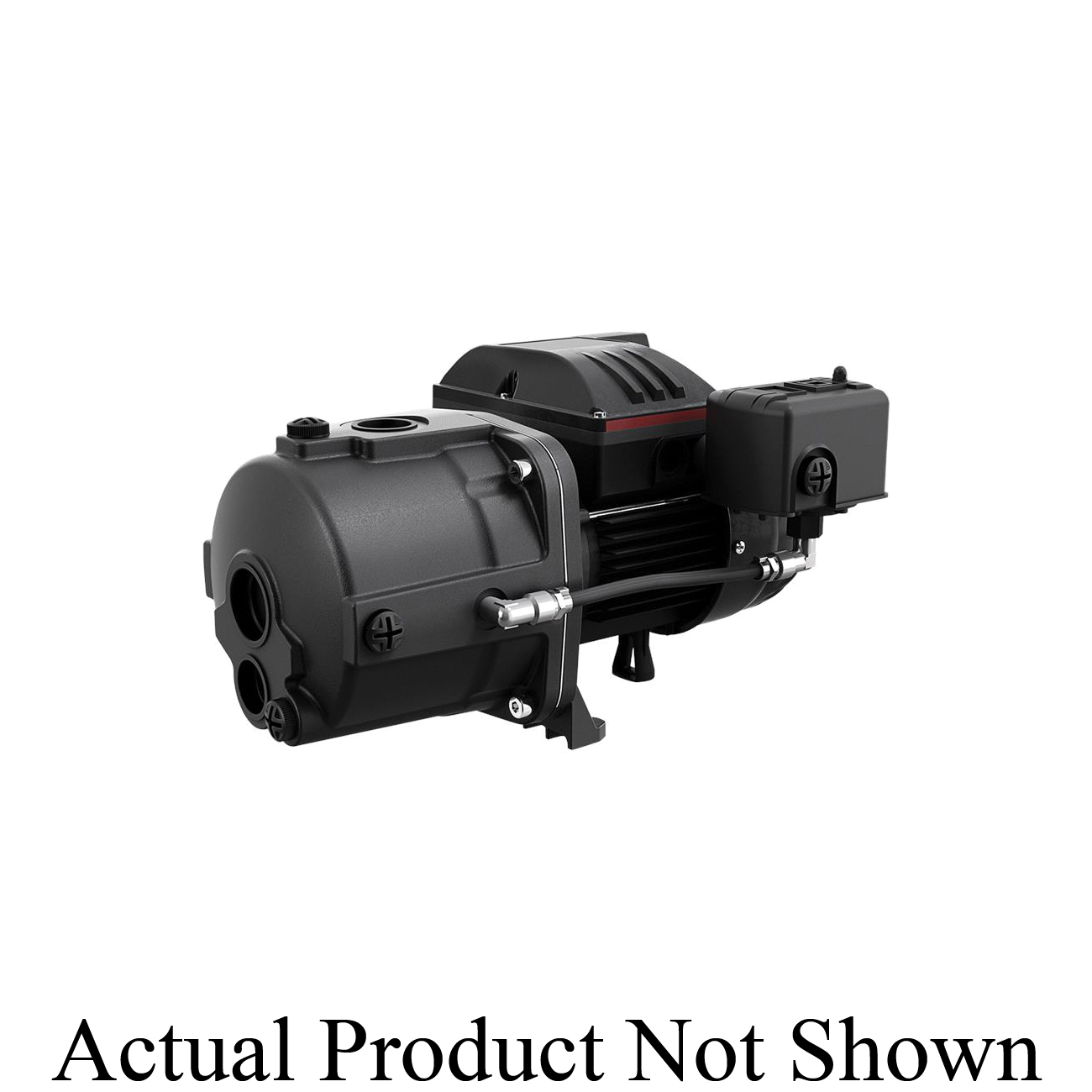 Grundfos 97855073 JP Series 1-Stage Centrifugal Jet Pump, 15.75 gpm Flow Rate, 1 in NPT Inlet x 1 in NPT Outlet, 1 ph, 1/2 hp, Cast Iron