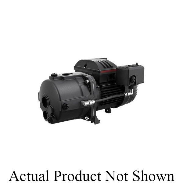 Grundfos 97855080 JP Series 1-Stage Centrifugal Jet Pump, 1-1/4 in NPT Inlet x 1 in NPT Outlet, 1 ph, 3/4 hp, Cast Iron