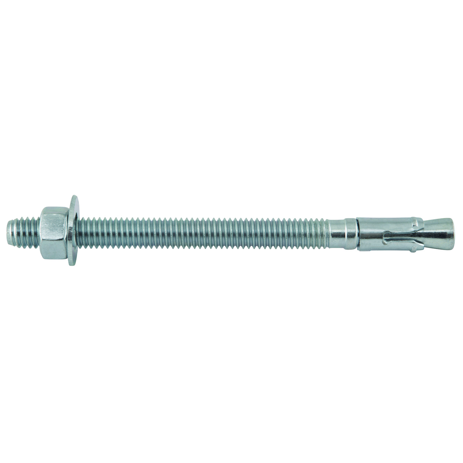 DeWALT® Power-Stud®+ Powers® 7416SD1-PWR Expansion Wedge Anchor, 3/8 in Dia, 5 in OAL, 3-5/8 in L Thread, Carbon Steel, Zinc Plated