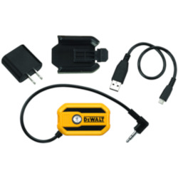 DeWALT® DCR002 Cordless Bluetooth Radio Adaptor, For Use With Any Radio with An Aux Port to Receive a Bluetooth Signal