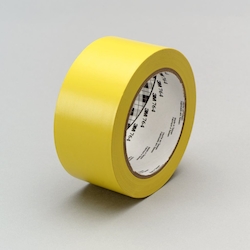 3M™ 764-2"x36yd-Yellow Economical General Purpose Vinyl Tape, 36 yd L x 2 in W, 5 mil THK, Rubber Adhesive, PVC Backing, Yellow