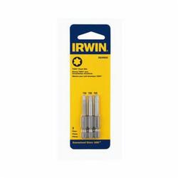 Irwin® 3524993C Power Bit Set, Torx® Point, 3 Pieces, 1-15/16 in OAL, S2 Steel