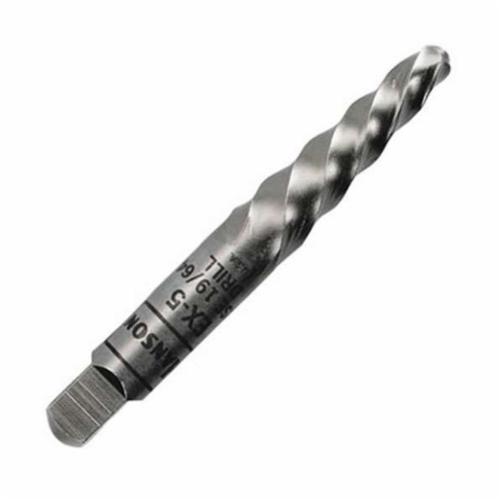 Irwin® Hanson® 53403 EX-3 Spiral Flute Screw Extractor, 5/32 in Drill, For Screw Size: 7/32 to 9/32 in, 6 to 8 mm, #12, 5/32 in Shank