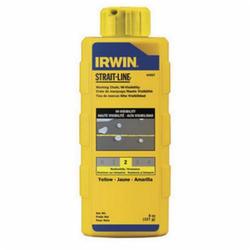 Irwin® Strait-Line® 64903 Hi-Visibility Marking Chalk Refill, Yellow, 8 oz, Bottle