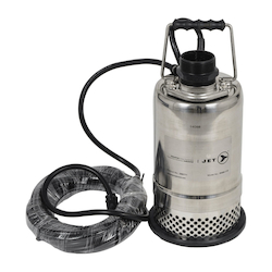 JET 290771 Heavy Duty Submersible Pump, 50 gpm Flow Rate, 2 in MNPT Outlet, 1, 1/2 hp, 304 Stainless Steel Casing and Rotor Shaft/Buna-N Lip Seal and O-Ring/Cast Iron Volute