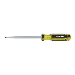JET 720356 Screwdriver, 5/16 in Slotted Point, Chrome Vanadium Steel Shank, 6 in OAL, Acetate Handle, Canadian Government Specification CDA39-GP-17C, US Federal Specification GGG-S-121E