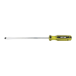 JET 720360 Screwdriver, 3/8 in Slotted Point, Chrome Vanadium Steel Shank, 10 in OAL, Acetate Handle, Canadian Government Specification CDA39-GP-17C, US Federal Specification GGG-S-121E