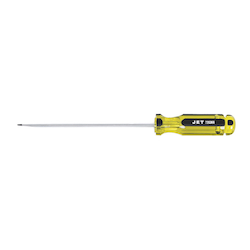 JET 720366 Screwdriver, 3/16 in Slotted Point, Chrome Vanadium Steel Shank, 6 in OAL, Acetate Handle, Canadian Government Specification CDA39-GP-17C, US Federal Specification GGG-S-121E