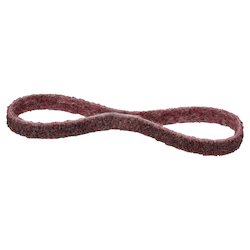 Klingspor® 303611 NBF 820 Surface Conditioning File Belt, 3/4 in W x 18 in L, Medium Grade, Aluminum Oxide Abrasive, Maroon