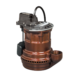 Liberty Pumps® 247 Submersible Sump Pump, 20 gpm Flow Rate, 1-1/2 in Outlet, 1 ph, 1/4 hp, Cast Iron, Domestic