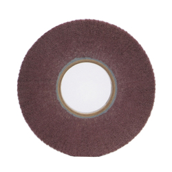 Merit® 05539512667 Non-Woven Flap Wheel, 6 in Dia, 1 in W Face, 120 Grit, Fine Grade, Aluminum Oxide Abrasive