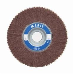 Merit® 08834126015 Non-Woven Flap Wheel, 4 in Dia, 2 in W Face, 180 Grit, Fine Grade, Aluminum Oxide Abrasive