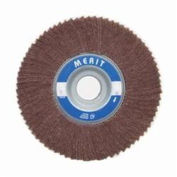 Merit® 08834126033 Non-Woven Flap Wheel, 6 in Dia, 2 in W Face, 320 Grit, Very Fine Grade, Aluminum Oxide Abrasive