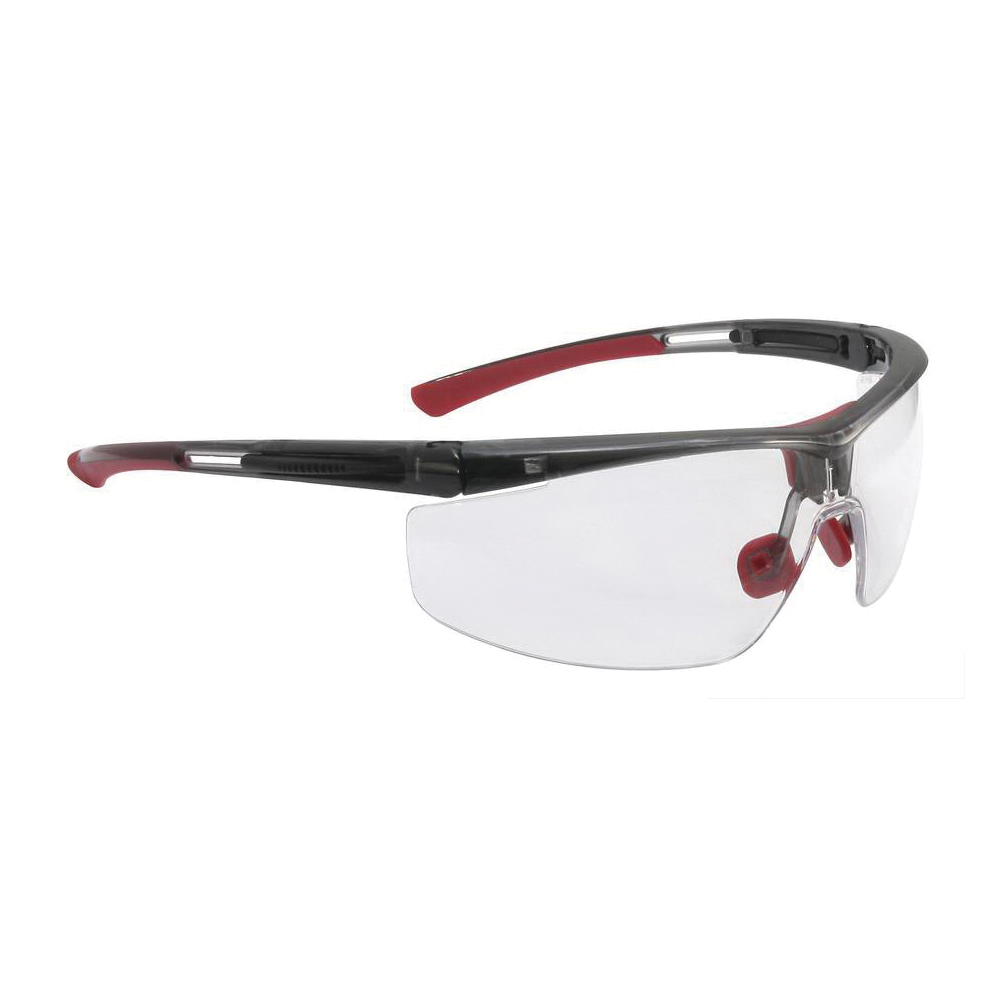 North® by Honeywell T5900WTK Adaptec™ Customized Fit General Purpose Safety Eyewear, 4A/Anti-Fog/Anti-Static/Anti-UV/Scratch-Resistant, Clear Lens, Wrap Around/Half-Frame Frame, Translucent Black, Polycarbonate Frame, Polycarbonate Lens