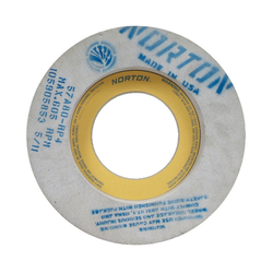 Norton® 66253222199 57A Centerless Feed Wheel, 12 in Dia x 8 in W, 5 in Hole, Type 7, 80 Grit