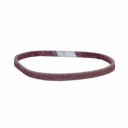 Norton® Bear-Tex® Rapid Prep™ 66261015808 Low Stretch Surface Conditioning Xtra Flexible Non-Woven Abrasive Belt, 3/4 in W x 18 in L, Medium Grade, Aluminum Oxide Abrasive, Maroon