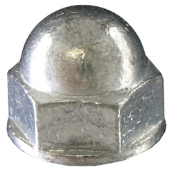 Paulin® 104-118 Hex Head Standard Acorn Nut, 3/8-16, Carbon Steel, Zinc Plated, 2 Material Grade