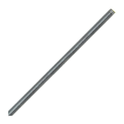 Paulin® Papco® 141-322 Uni-Rods® 141 Fully Threaded Rod, 1/2-13, 36 in OAL, Carbon Steel, Zinc Plated