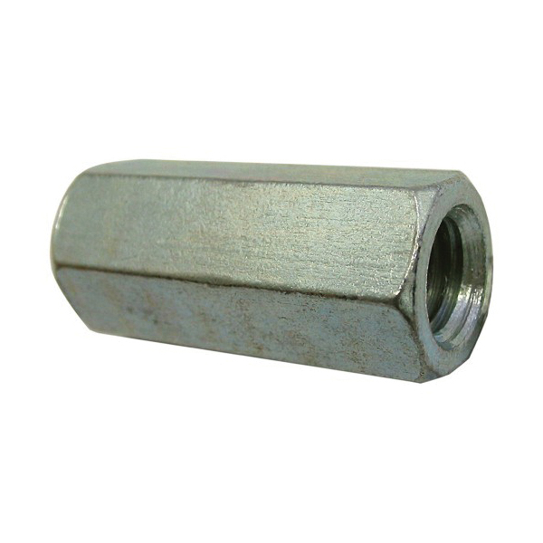 Paulin® 141-922 UNI-ROD® Full Threaded Hex Coupling Nut, Carbon Steel, Zinc Plated