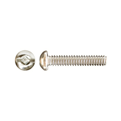 Paulin® 1741-145 Machine Screw, #8-32, 1-1/2 in OAL, Carbon Steel, Zinc Plated, Slotted/Square Drive